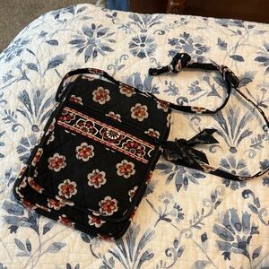 Vera Bradley Black Floral Crossbody Bag